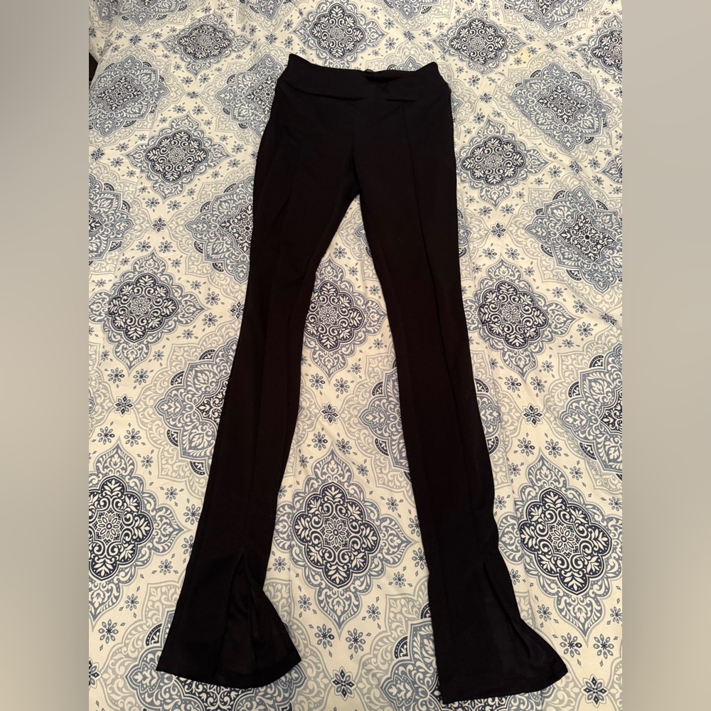Fashion Nova Black Flared Leggings